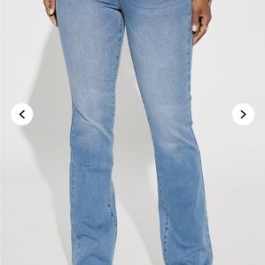 Fashion Nova Light Blue Straight Leg Jeans